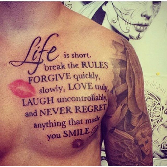 10 Best Inspirational Tattoo Quotes Ideas - AWESOME TAT