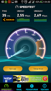 Kecepatan Internet Axis Tengah malam sampai subuh