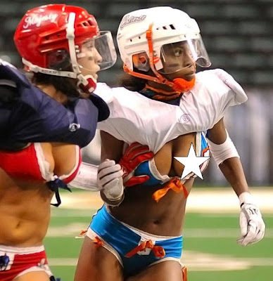 Nip slips on the rise with celebrities, but not Lingerie Football League pl...