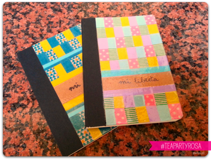 Tea Party Rosa 2014 washi libreta colaboracio?n