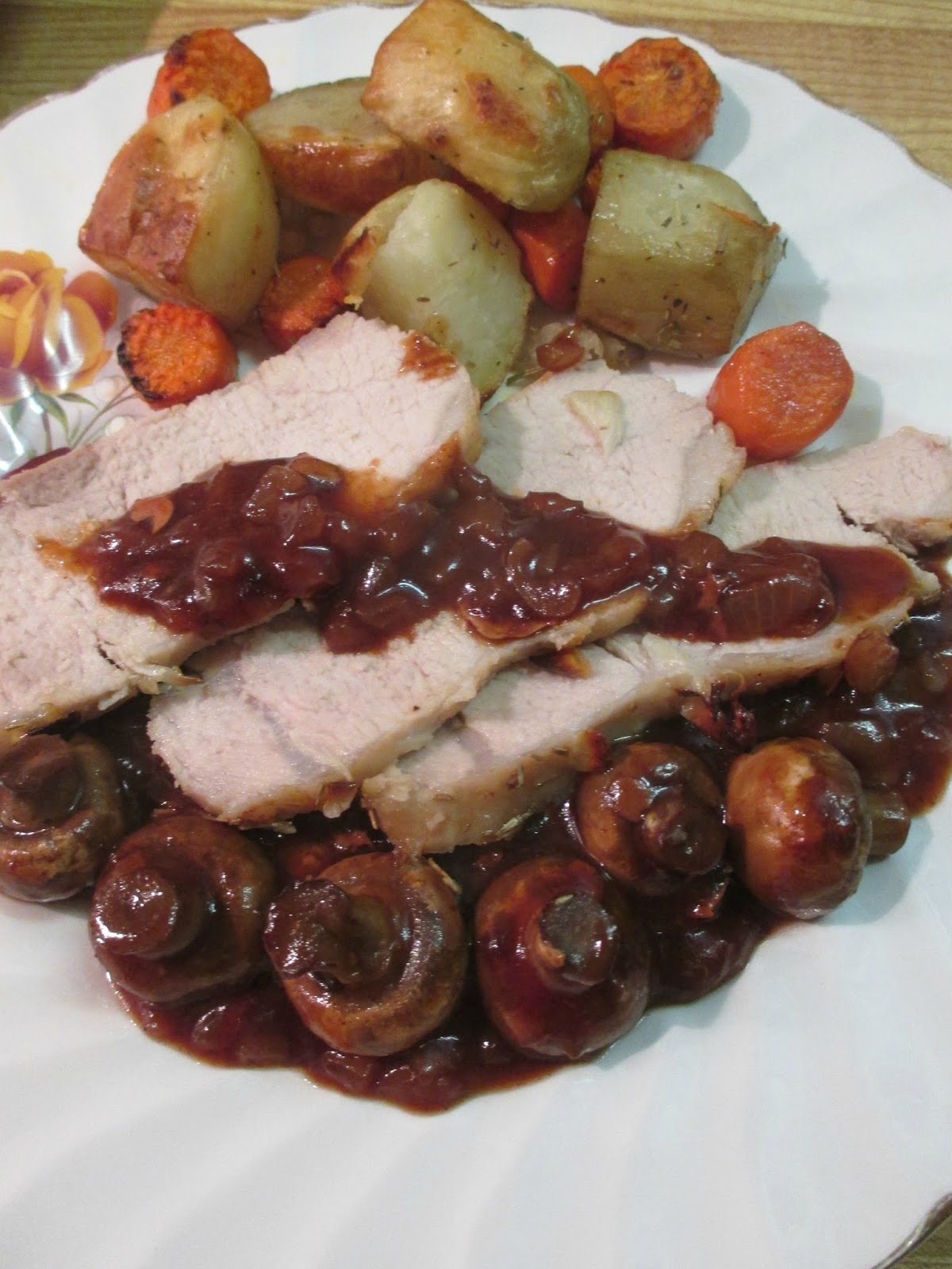 Just my Stuff Pork with Red Wine Sauce