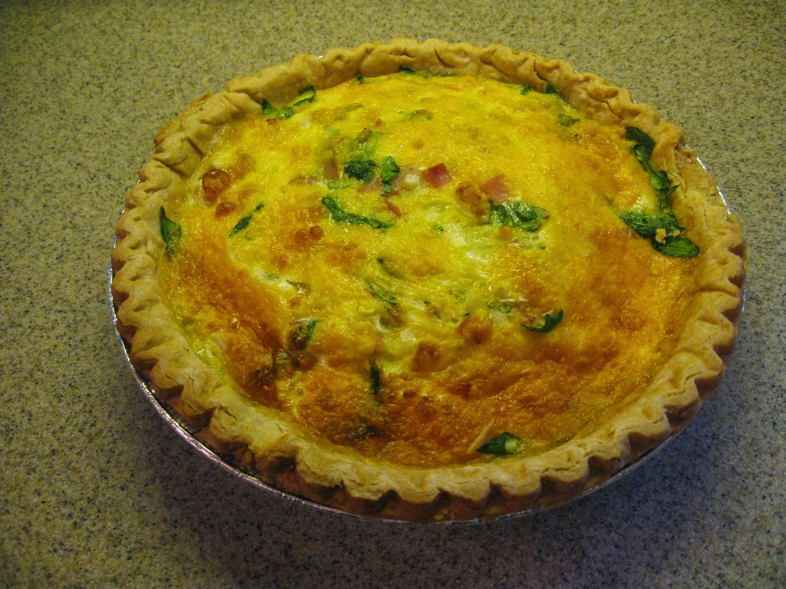 GRACIOUS SOUTHERN LIVING Spinach, Ham and Cheese Quiche