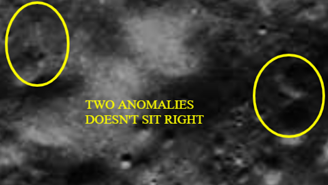 Two anomalies are on the Moon.
