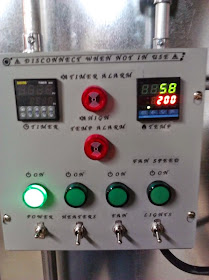 powder coating oven build control box