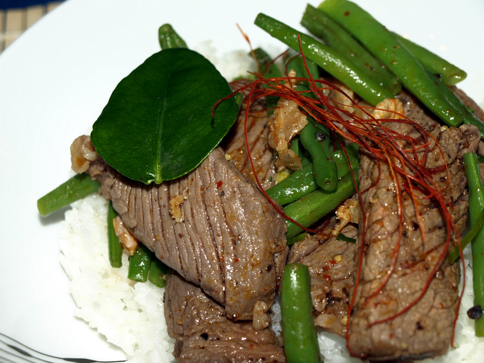Hauptsache, es schmeckt!: Rindfleisch mit grünen Bohnen (Pad Phet Tua ...