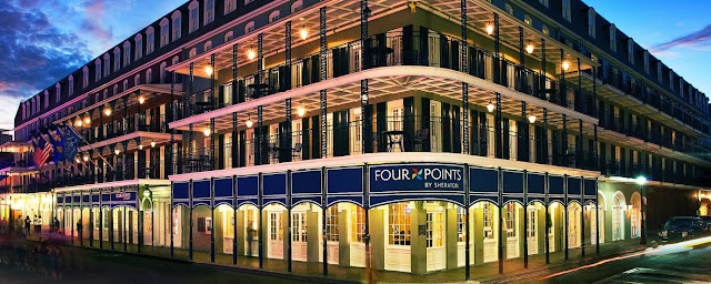 Treat yourself to a stay at Four Points by Sheraton French Quarter. Located in the famed, historic French Quarter, at the intersection of Bourbon and Toulouse Streets, this hotel is set on the site of a legendary French Opera House.