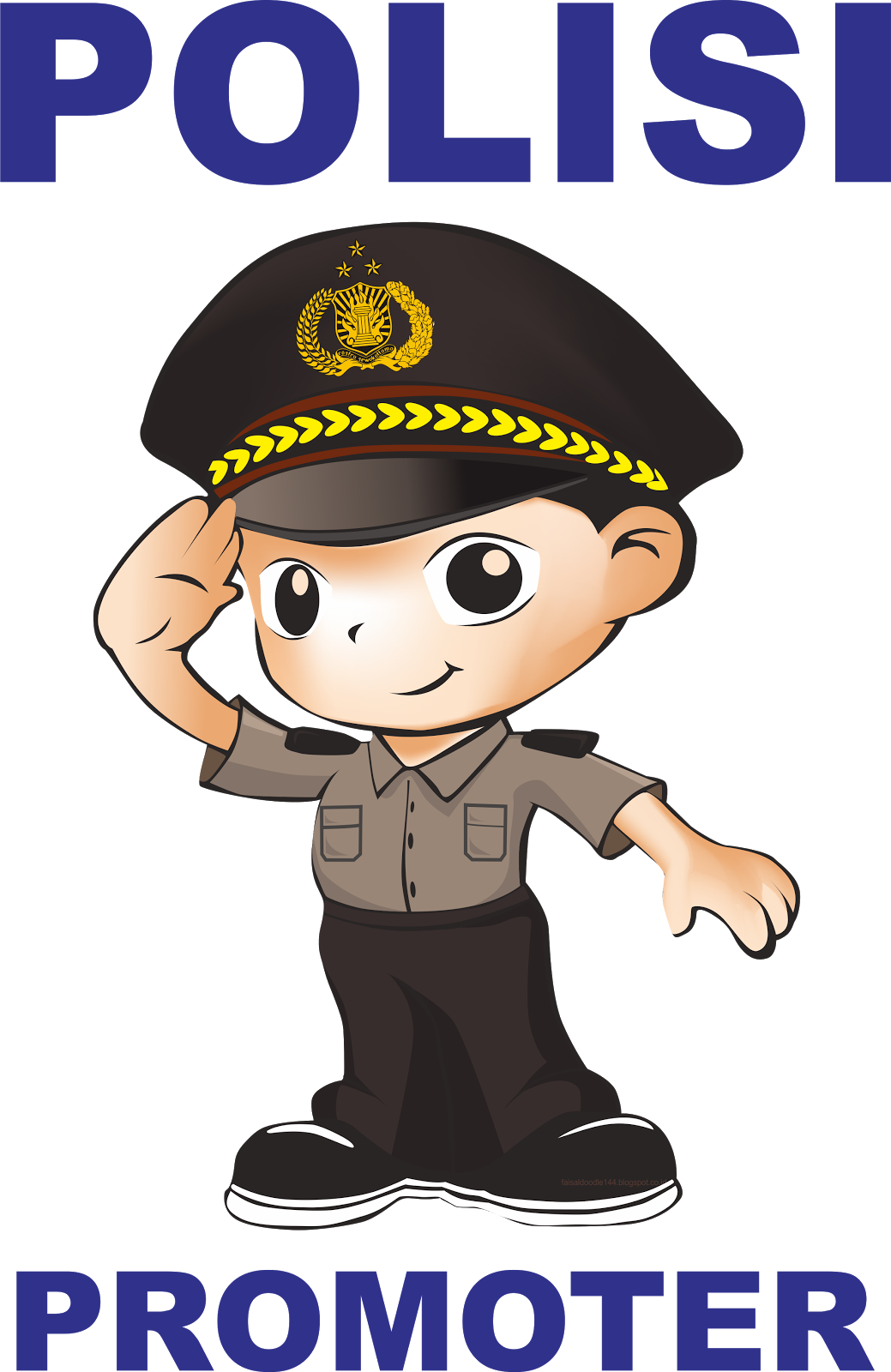 Hasanah Graphia Logo Kartun  Polisi  Vector