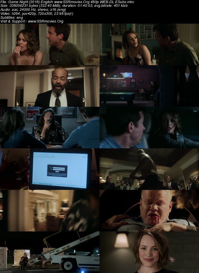 Game Night (2018) English 480p WEB-DL 300MB