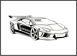 Karikaturku Indonesia: Mewarnai Mobil Sport Lamborghini