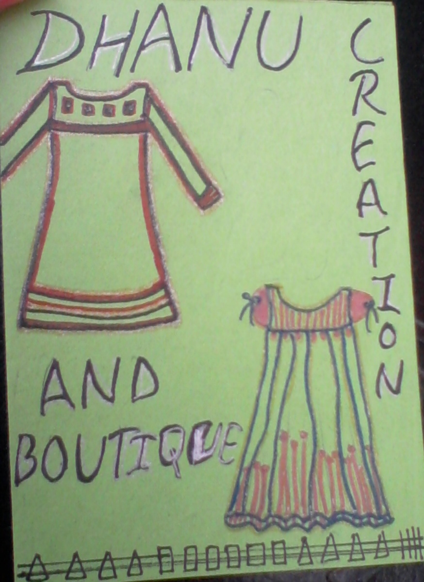 dhanu fashion hub: handmade invitation cards of my boutique