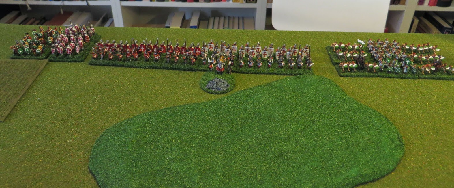Warmaster, Ancient, Medieval, Battle, report, AAR, painted, Teutonic, York, knights, infantry
