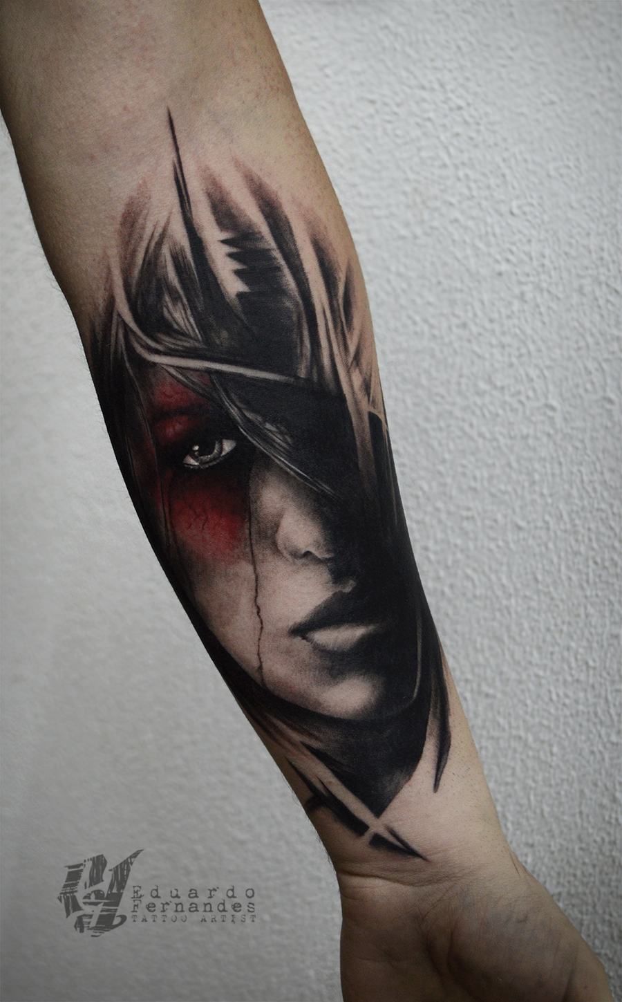 Girl Face Tattoo Tattoos Eduardo Fernandes