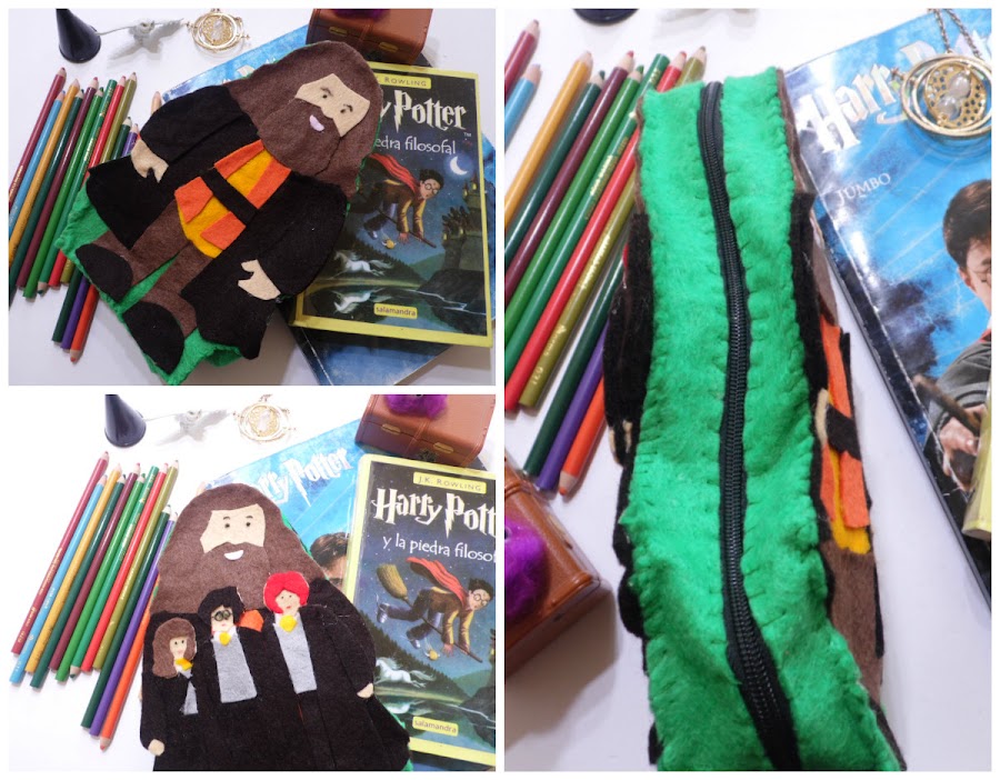 Portalápices de fieltro - Hagrid