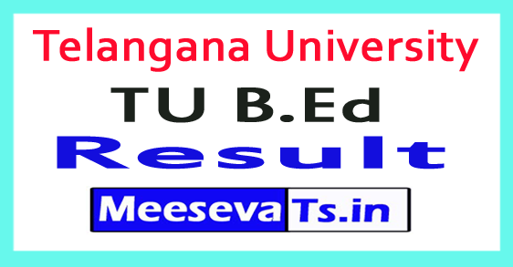 Telangana University B.Ed Exam Results 
