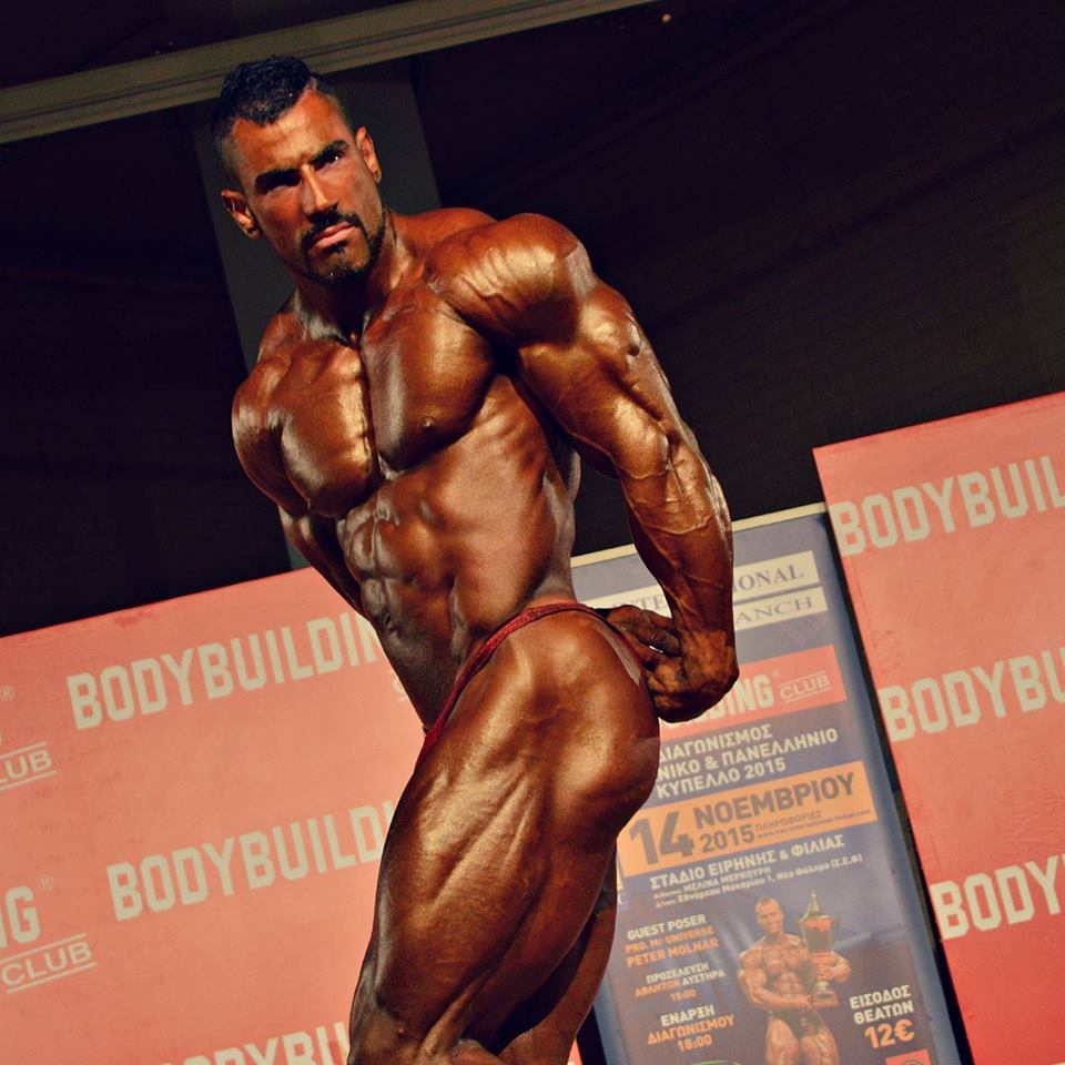 Greek bodybuilder Christos pistolas