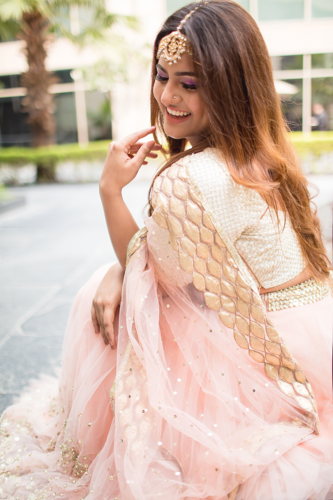 Beautiful lehenga-choli | Photoshoot dress, Simple lehenga, Indian bridal  outfits