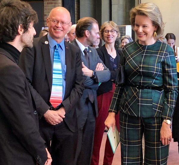 Queen Mathilde's outfit is by Belgian fashion house Natan. Queen Mathilde wore a outfit from Natan FW19 collection