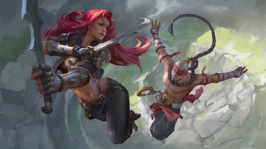Katarina vs Lee Sin, LoL, 4K, #5.1497