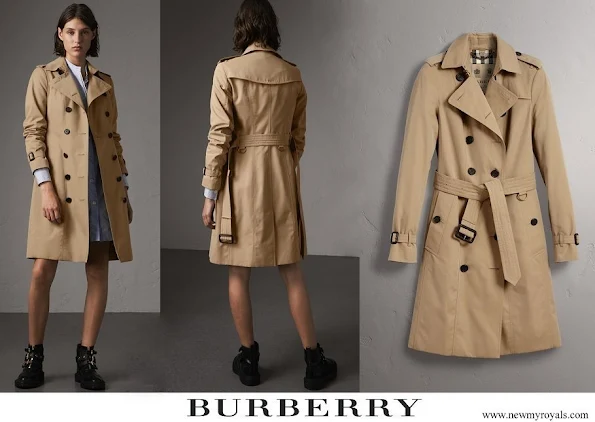 Crown Princess Mary wore Burberry Sandringham Long Trench Coat