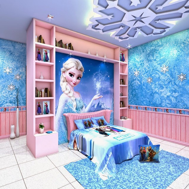 Dormitorios temÃticos de frozen para niÃas : dormitorios