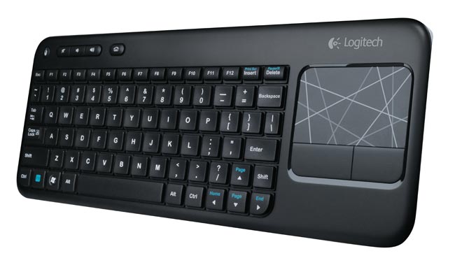 Logitech K400, Keyboard Multimedia Wireless Plus Touchpad