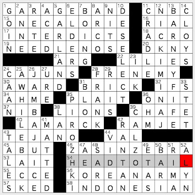 Rex Parker Does the NYT Crossword Puzzle: Kudlow Report airer / SAT 4 Rex Parker Does the NYT Crossword Puzzle: Kudlow Report airer / SAT 4