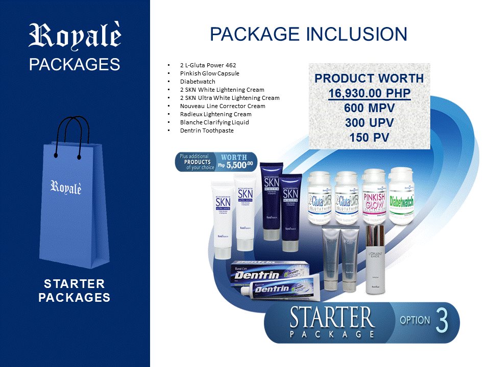 Royale Starter Packages 2017