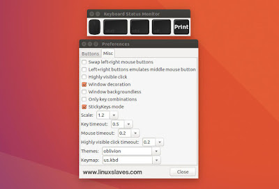 Shows Key Presses On Screen In Ubuntu