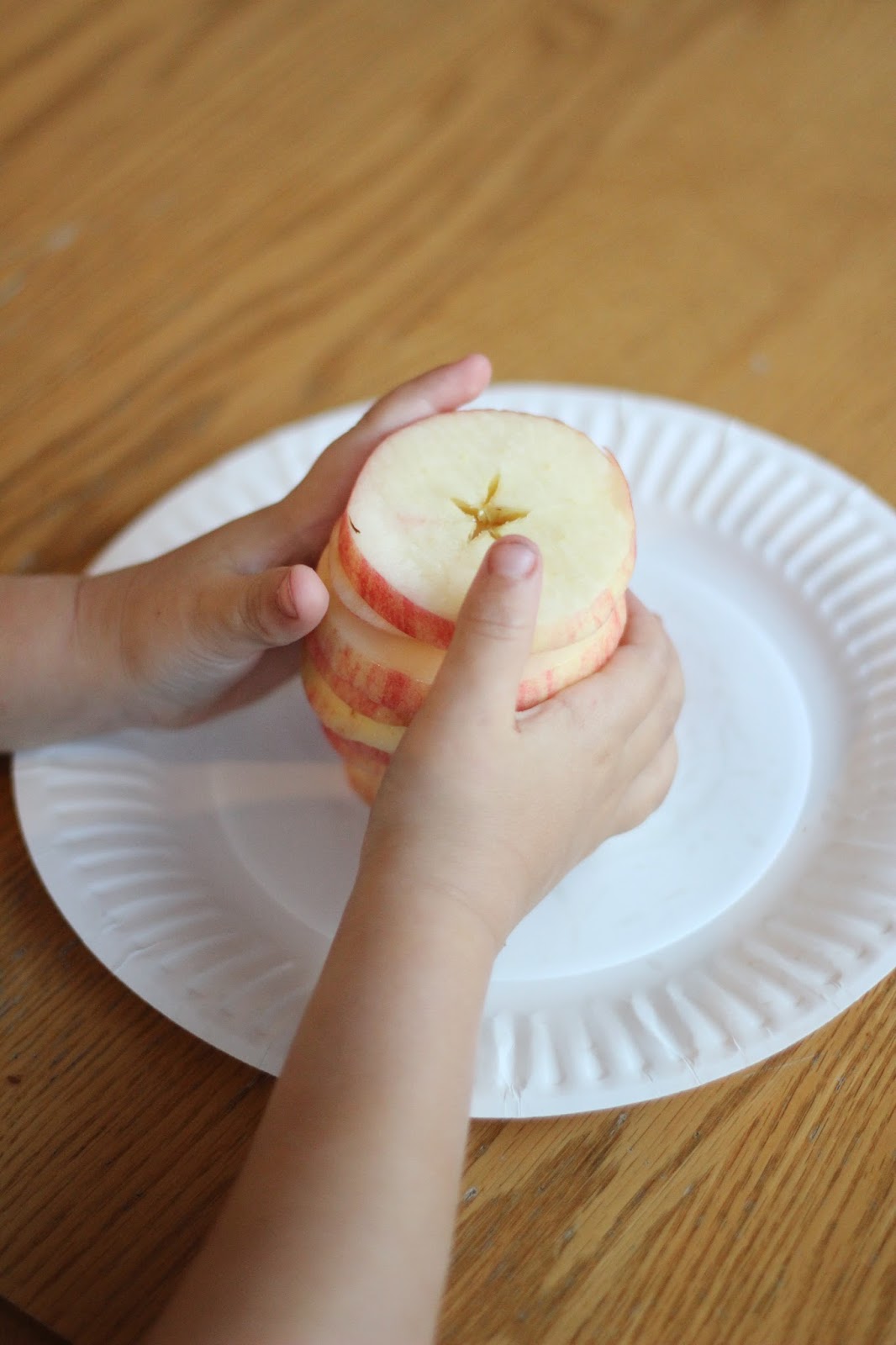 Toddler Approved! Apple Stack Game and Snack