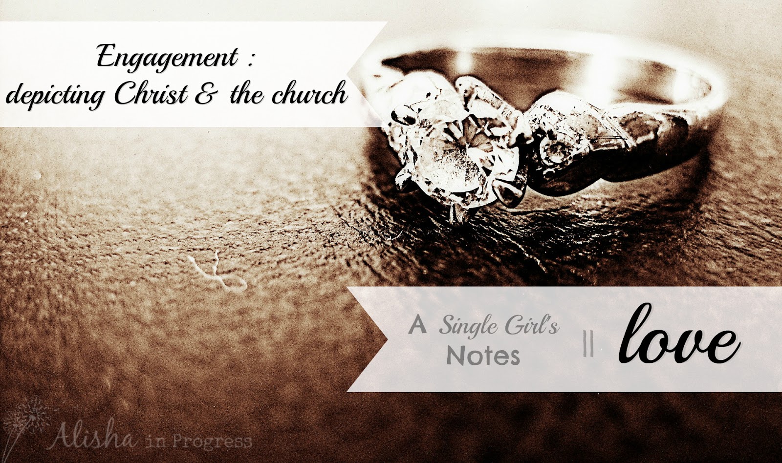 Alisha in Progress Engagement depicting Christ and the church