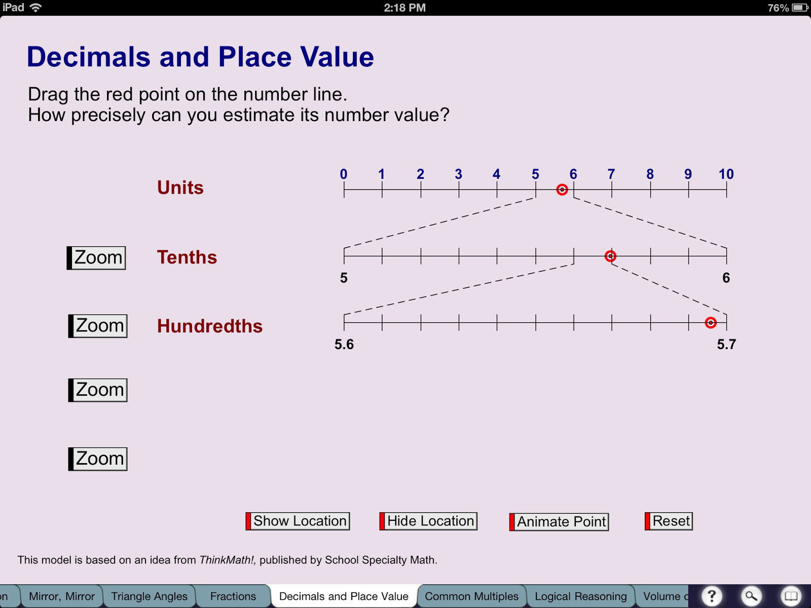 SPS Elementary Math Sketchpad Explorer (Great Math App)
