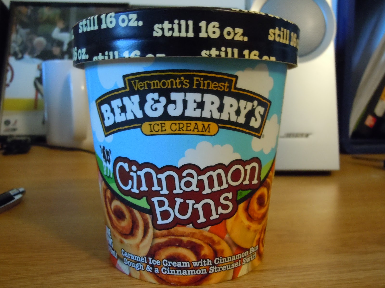 Eating Every Ben and Jerry's Ice Cream Flavor Cinnamon Bun!!!