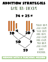Addition Strategies to build Conceptual Understanding - Momma with a ...