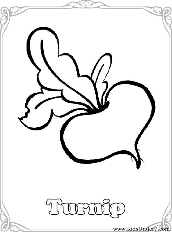 vegtable coloring pages - photo #26