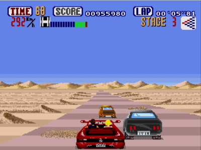 Outrun racing in the desert