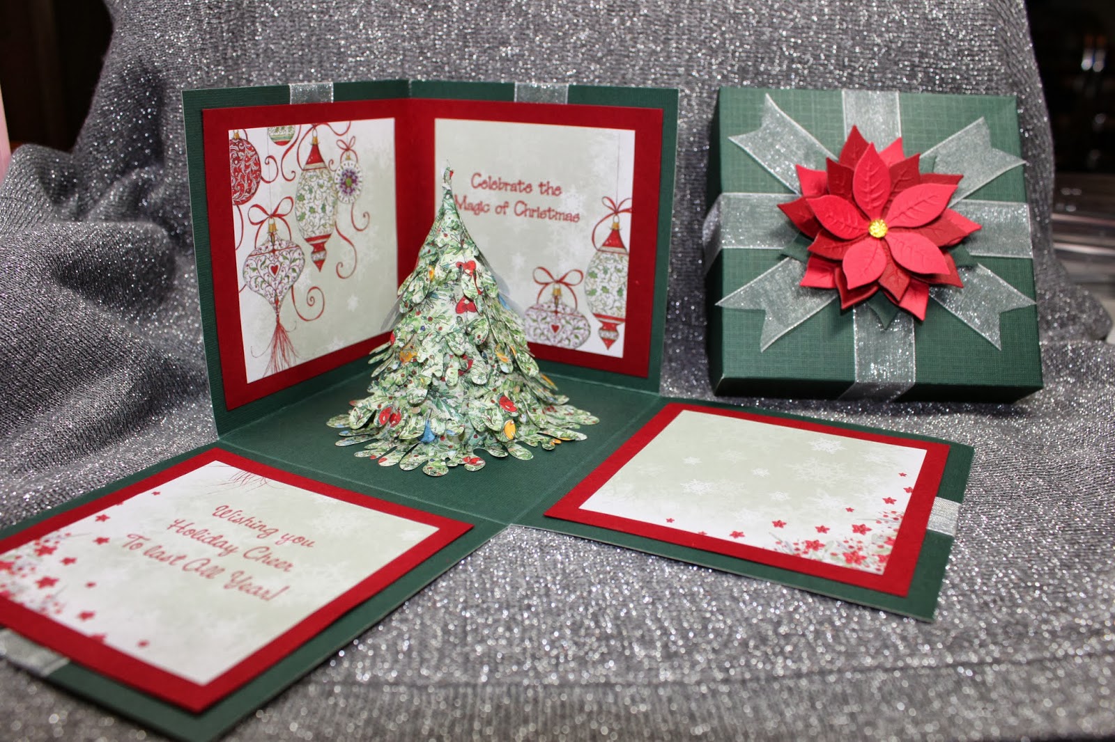 Tutorial Time! Exploding Christmas Tree Box / Card