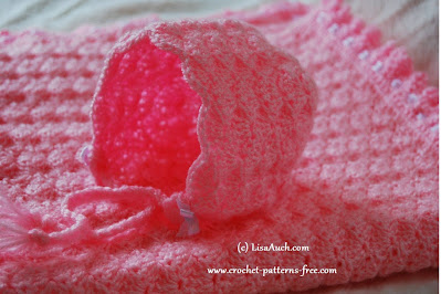 Baby Shell Bonnet Free Crochet Pattern free crochet patterns baby bonnets, vintage baby bonnet with blanket set