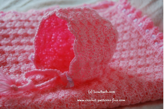 Easy baby bonnet crochet pattern FREE-Bonnet crochet pattern free