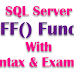 SQL Server  STUFF() Function With Syntax and Example