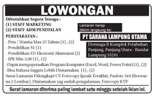 PT. Sarana Lampung Utama