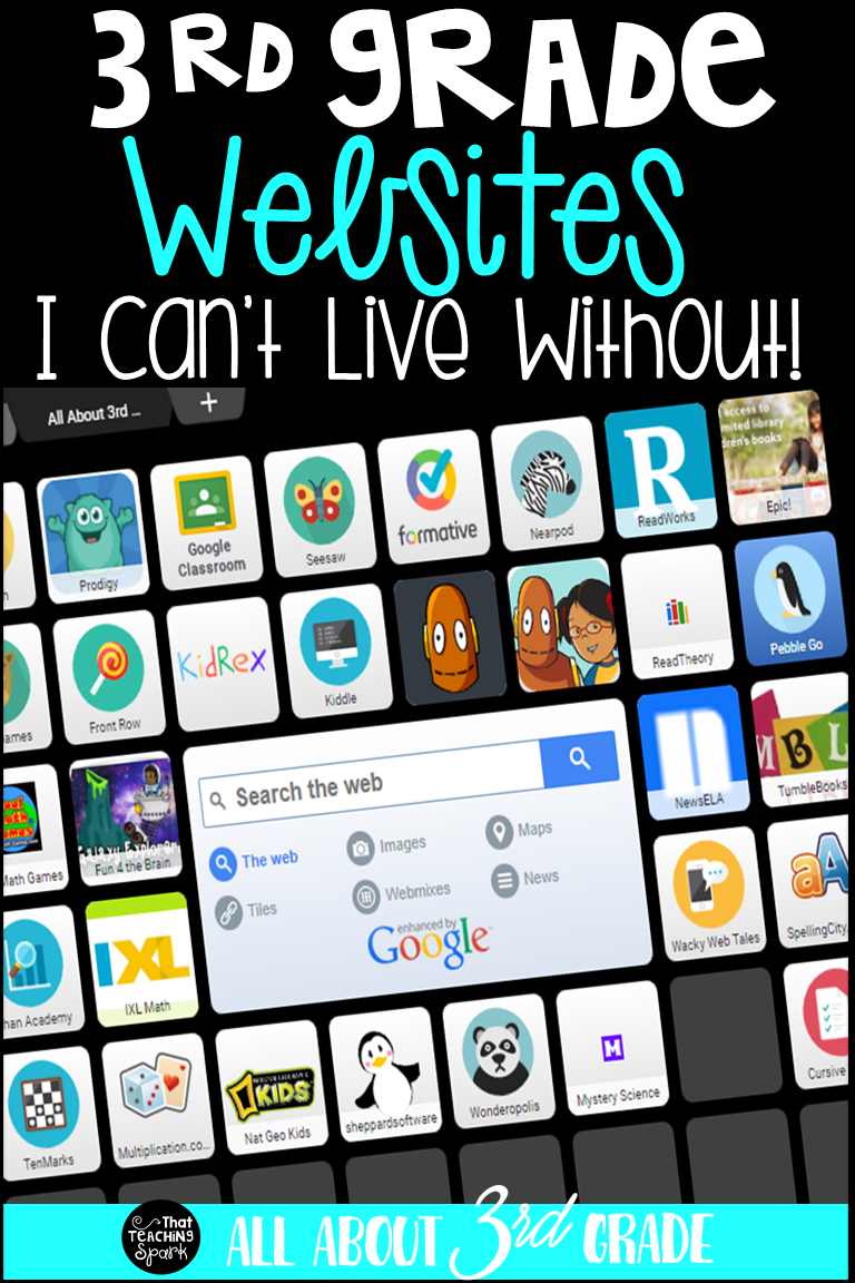 3rd Grade Websites I Can't Live Without | All About 3rd Grade