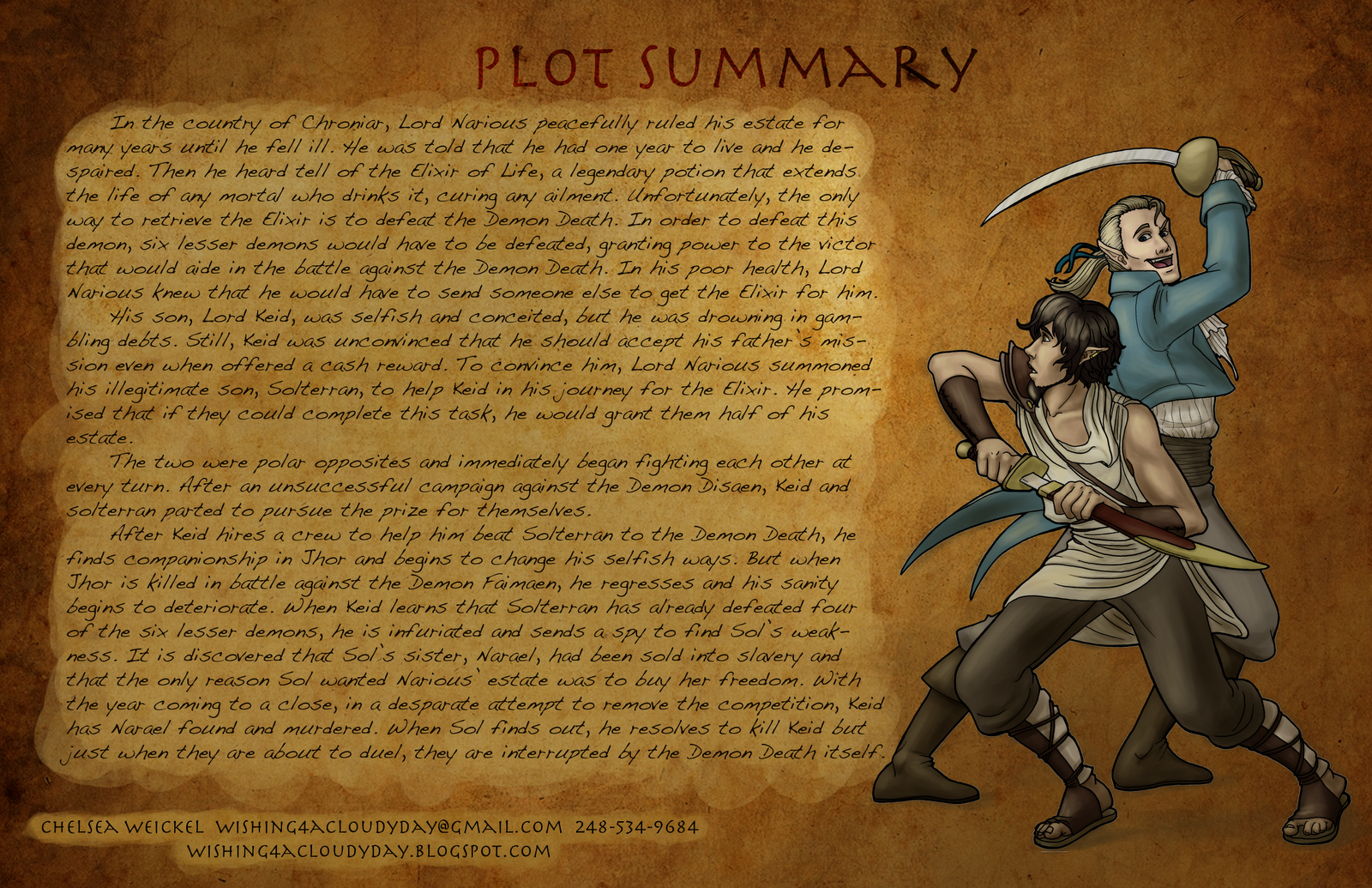 Character Designs by Chelsea Pitch Bible Elixir