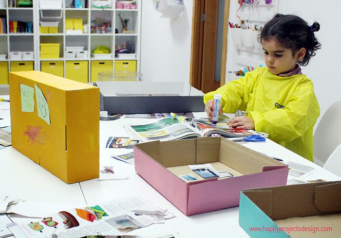 Casa de muñecas DIY: collage