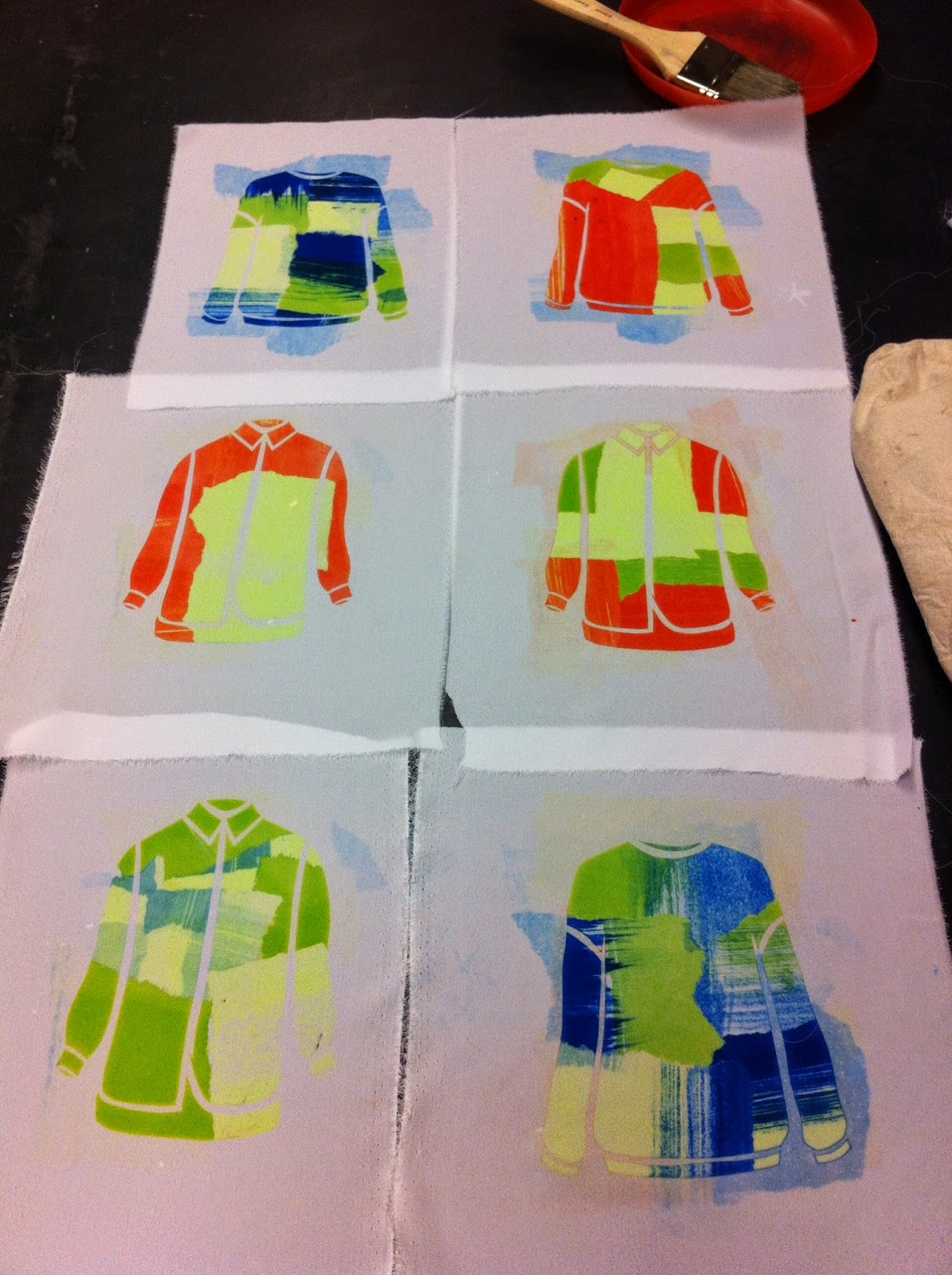Rachel Mynott Heat Transfer Dyes and Life Drawing