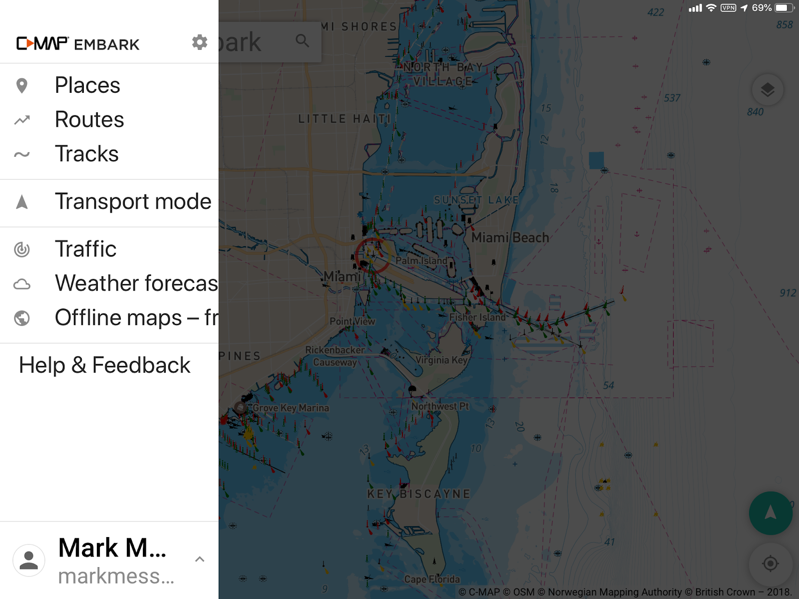 C Map Embark App