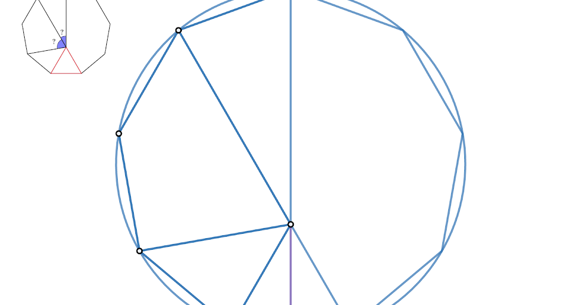 Matematik med Desmos Triangles in Nonagons