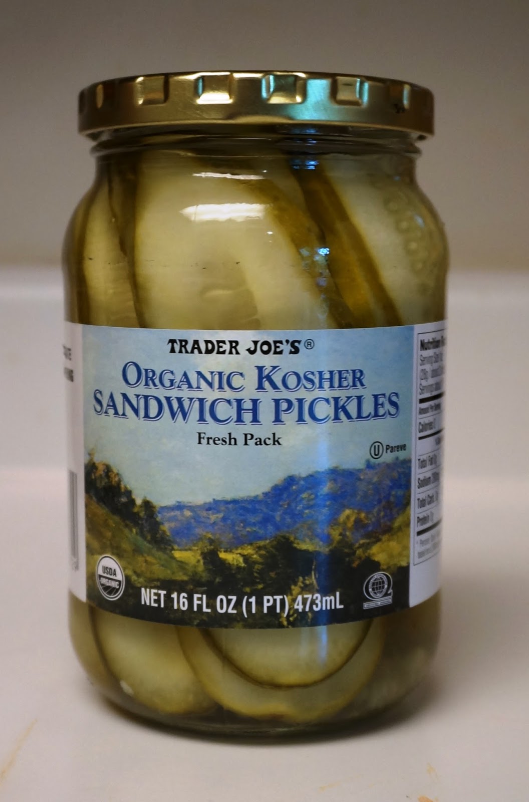Exploring Trader Joe's Trader Joe's Organic Kosher Sandwich Pickles