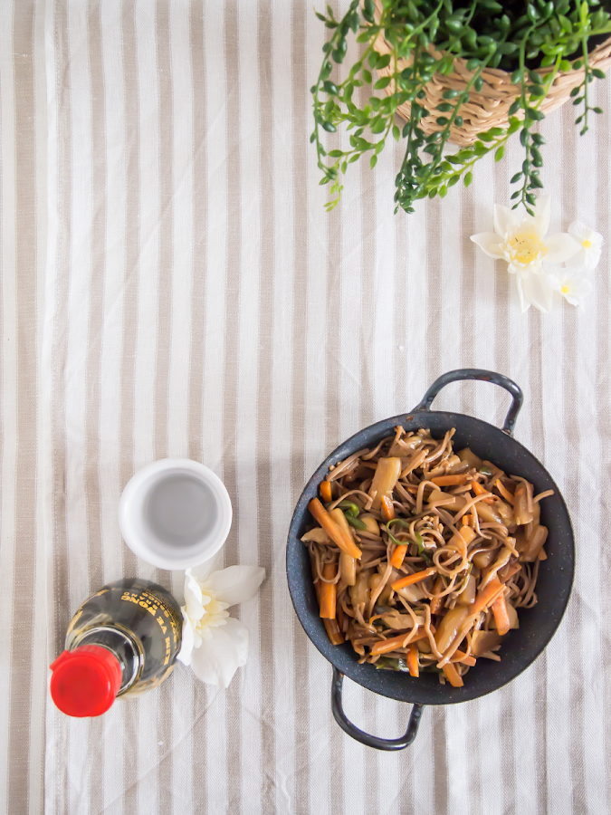Tallarines de verduras
