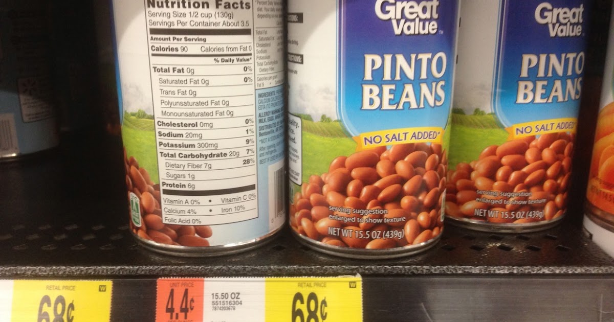 Healthy Grocery Pinto Beans, Great Value Walmart