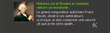 Histoires sur le Rosaire et comment vaincre sa monotonie.